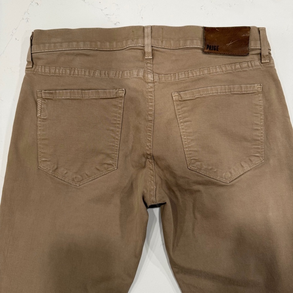 Paige Men’s Lennox Slim Fit Stretch Light Brown Jeans 28x26 - Picture 5 of 9